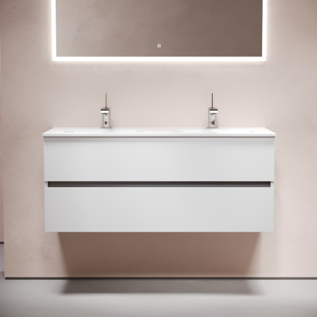 Тумба под раковину Sancos Urban UR120-2W 120х50 подвесная цвет белый